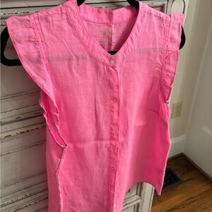 Lilly Pulitzer Vibrant Pink Sleeveless Blouse